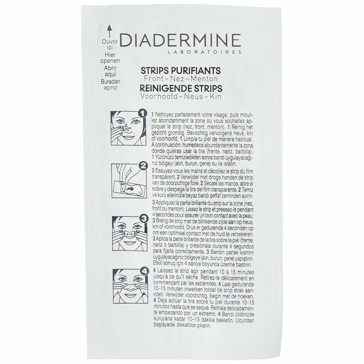 Pflege von Fettiger Haut Diadermine Tiras Purificantes 10 ml